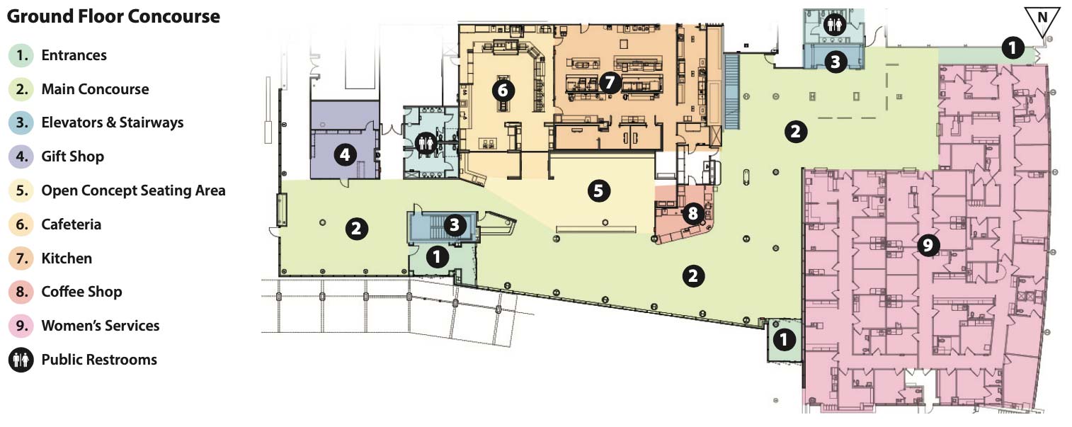 Marshall Patient Tower First Floor Plan